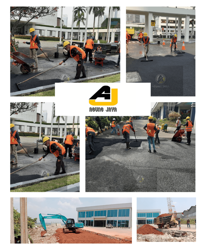 Agung Jaya Jasa Pengaspalan, Urugan Tanah, Cut and Fill